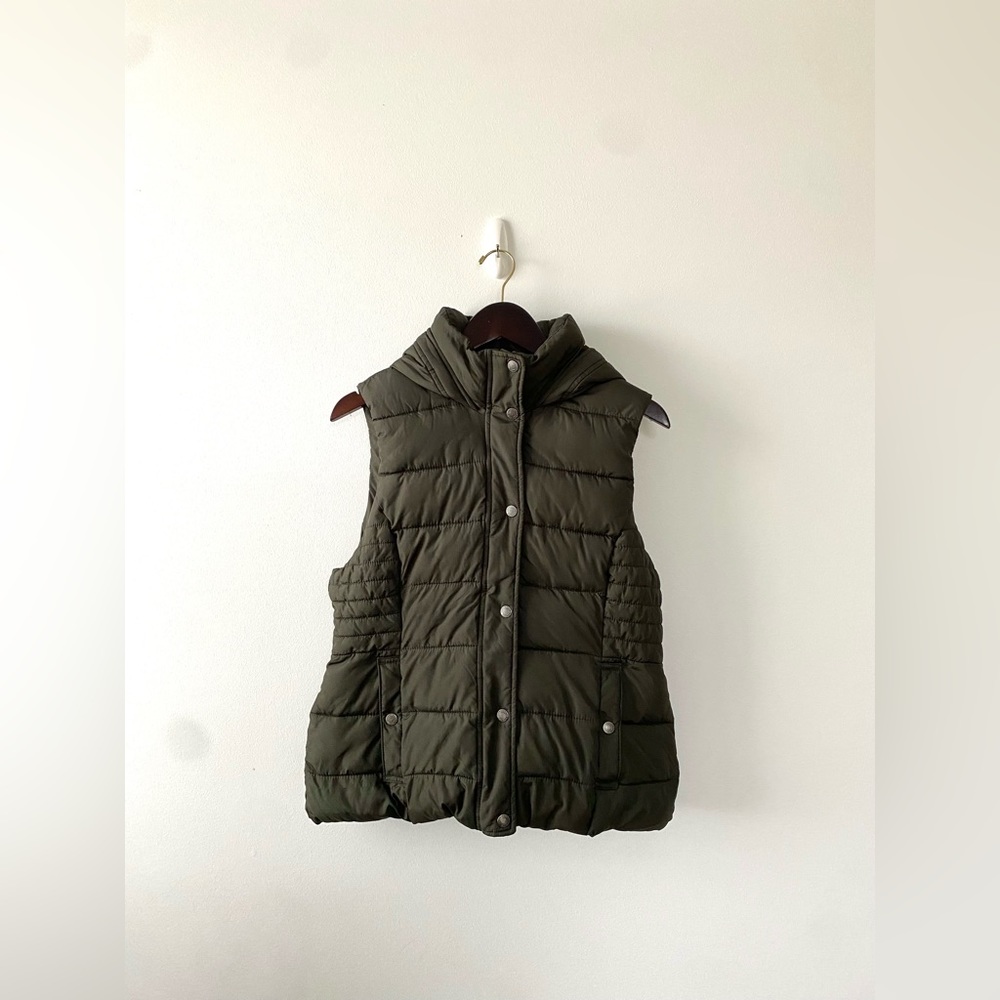 Abercrombie & Fitch Green Puffer Vest Size XL